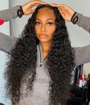 Rilich Hair Super Long Curly Virgin Human Hair Pre-Plucked Transparent Full Lace Wigs With Baby Hairs TR169