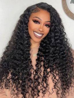 Virgin Hair Water Curly 13x6 HD Lace Frontal Human Hair Wig RL001