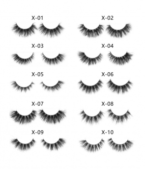 Mink Eyelash Cruelty Free Soft Fluffy Mink Eyelashes 14-18 mm Real Mink with packaging [EL-01]