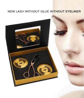 Handmade NEW DESIGN Magnetic Eyelash Curler with Quantum Soft Magnetic False Eyelashes Set Easy to Wear Magnetic Lashes Set [EL-07]