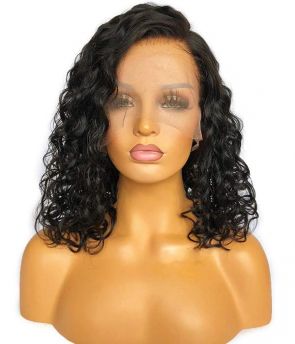 Rilich Hair Glueless Pre-Plucked Soft Water Wave Virgin Human Hair 13×4 HD Lace Front Wigs with Baby Hairs TR016