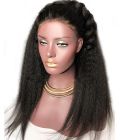 Rilich Hair Fluffy Kinky Straight 13x6 HD Lace Front Virgin Human Hair Wigs with Baby Hairs TR110